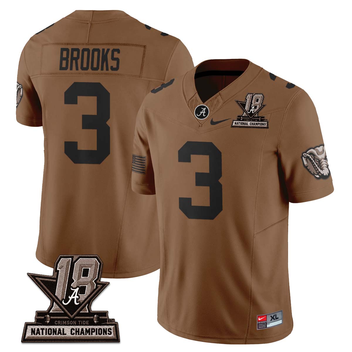 Alabama Crimson Tide 2026 Military Appreciation Vapor Jersey - Stitched