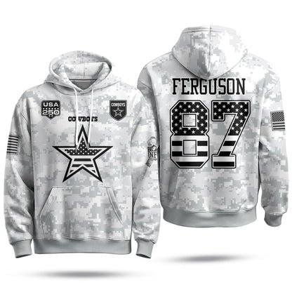 DAL 2026 Salute To Service Edition Pullover Hoodie - Printed