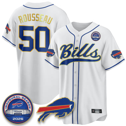 Buffalo Bills 2026 Gold Trim Baseball Edition Vapor Jersey - Stitched