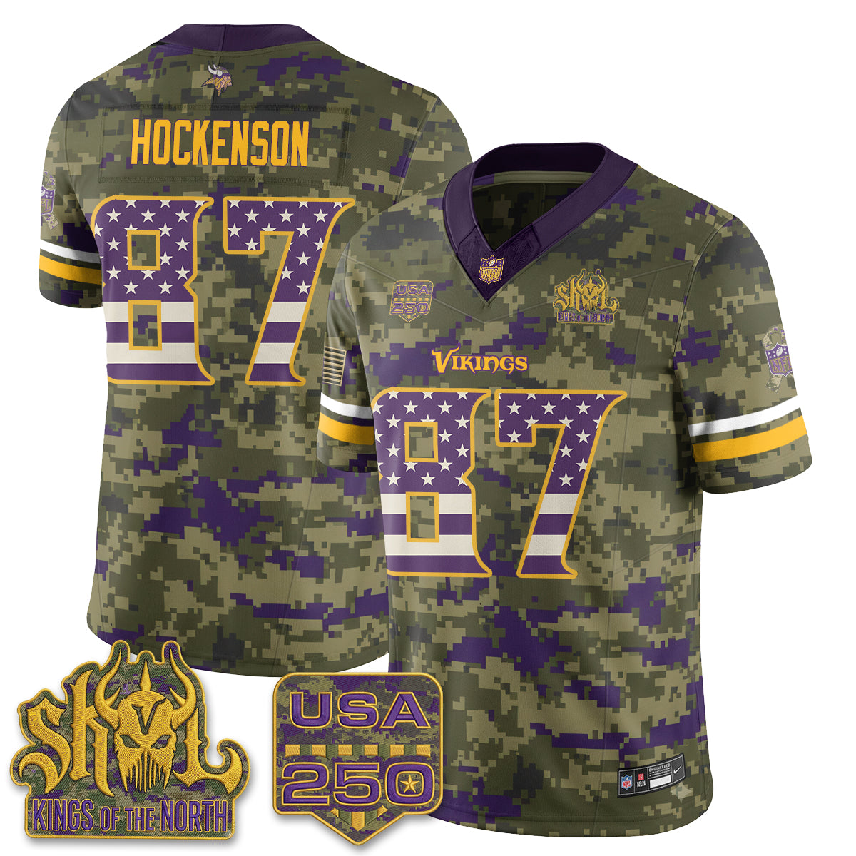 MIN 2026 Salute to Service Edition Vapor Jersey - Stitched