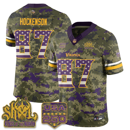 MIN 2026 Salute to Service Edition Vapor Jersey - Stitched