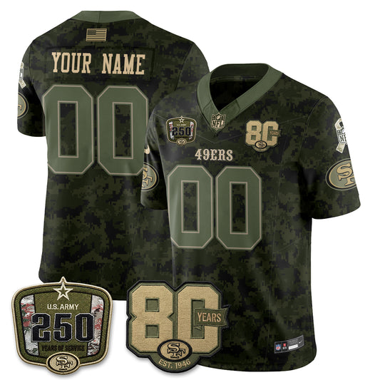 SF 2026 Salute to Service Edition Vapor Custom Jersey V2- Stitched