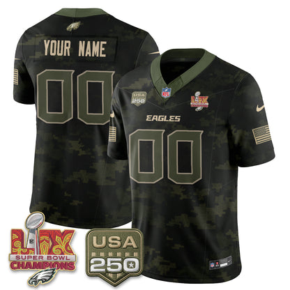 PHI Salute to Service Vapor Custom Jersey - Stitched