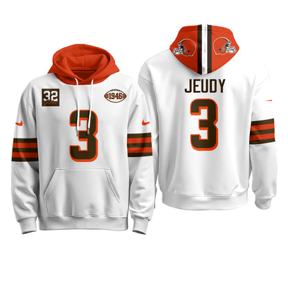 CLE 1946 Anniversary Patch Fleece Hoodie - Printed