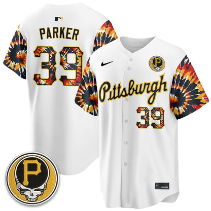 Pittsburgh Pirates x Grateful Dead Vapor Limited Jersey - Stitched