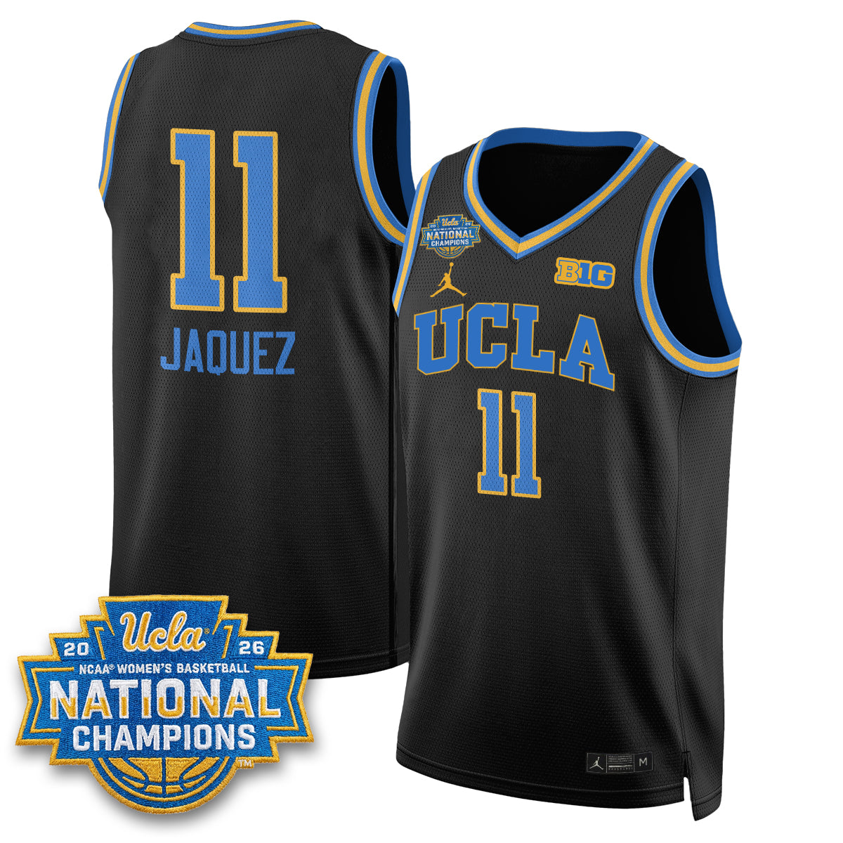 UCLA Women's Basketball National Champion 2026 Gear Limited Jersey -  All Stitched