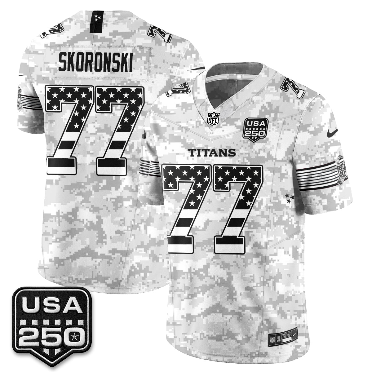 Tennessee Titans 2026 Salute to Service Edition Vapor Jersey - Stitched