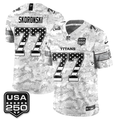 Tennessee Titans 2026 Salute to Service Edition Vapor Jersey - Stitched