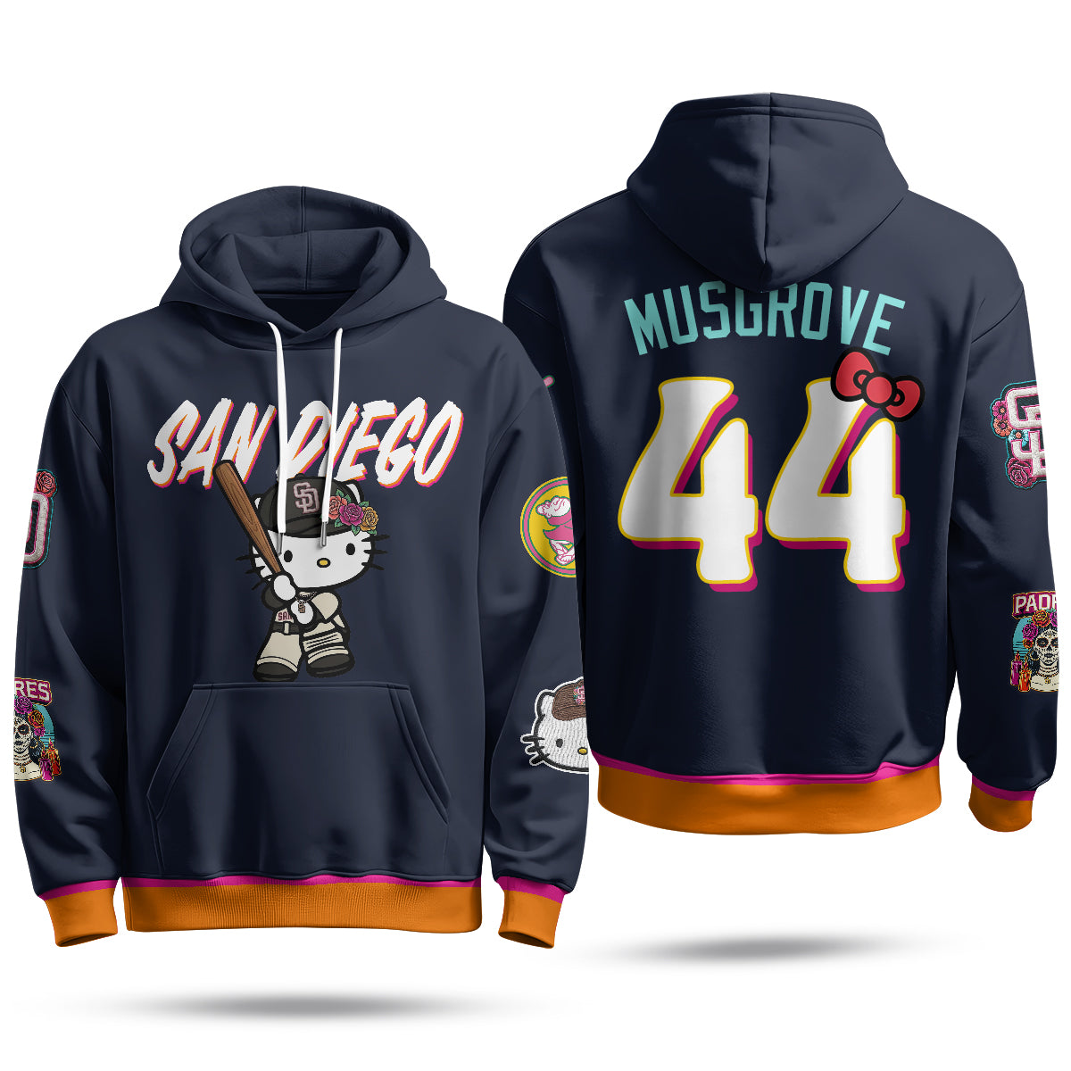 San Diego Padres x Meow KT Hoodie - Stitched