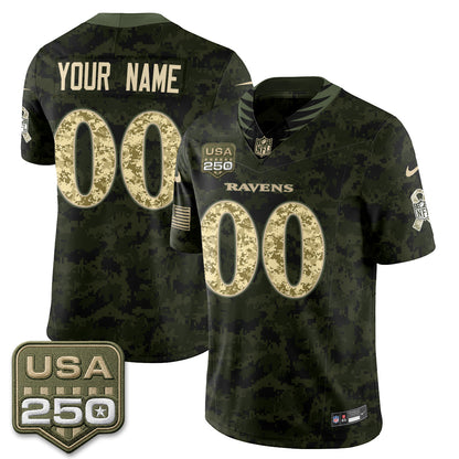 BAL 2026 Salute to Service Vapor Custom Jersey - Stitched