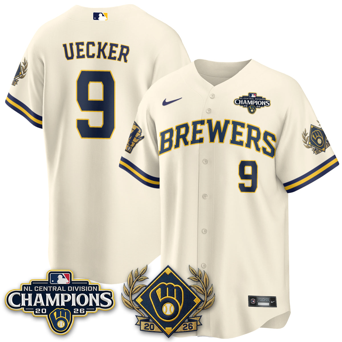 MIL 2026 NL Division Champs Vapor Jersey - Stitched
