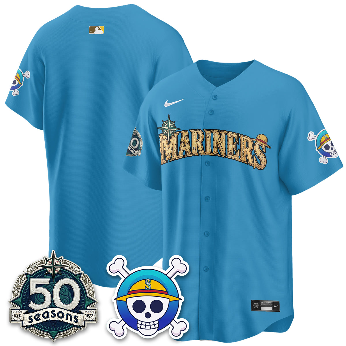 Seattle Mariners OP Japanese Cartoon Vapor Limited Jersey - Printed