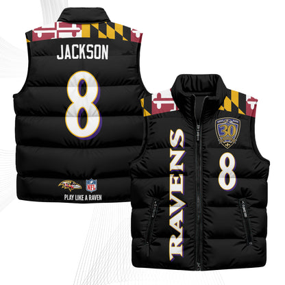 BAL Maryland Puffer Vest - Printed
