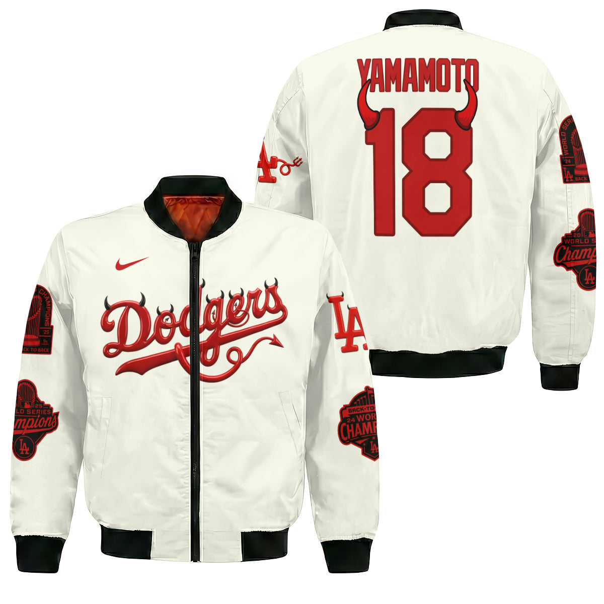 LAD Devil Limited Edition Varsity Jacket - Printed