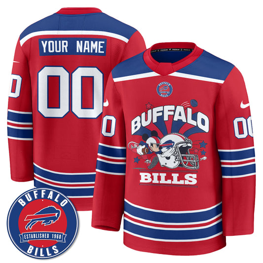 BUF x Cartoon Mouse Edition Custom Hockey Jersey - Printed