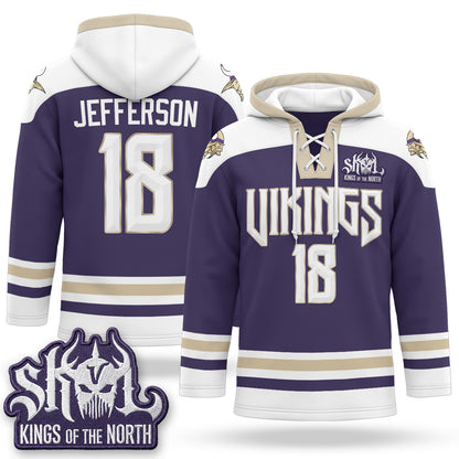 Minnesota Vikings 2026 Rivalries Fleece-Lined Hockey Hoodie - Stitched