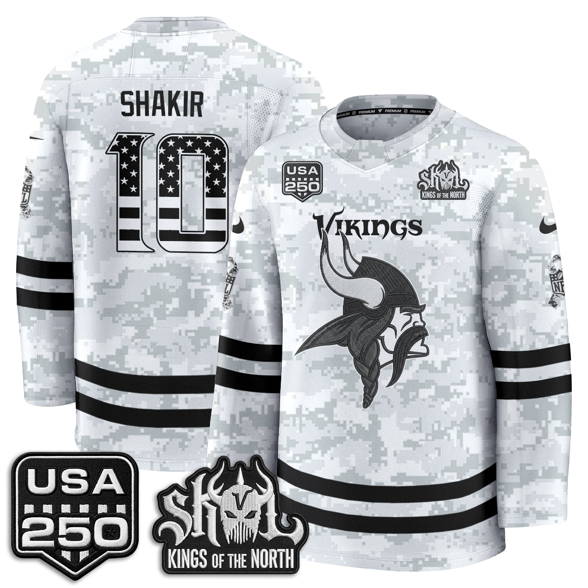 MIN 2026 Salute To Service Edition Hockey Jersey - Printed