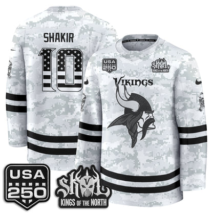 MIN 2026 Salute To Service Edition Hockey Jersey - Printed