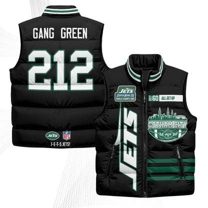 NYJ Gotham City Puffer Vest - Printed