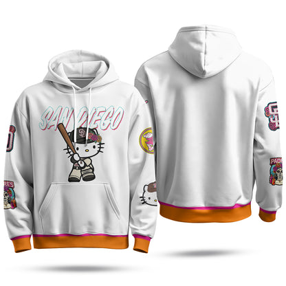 San Diego Padres x Meow KT Hoodie - Stitched