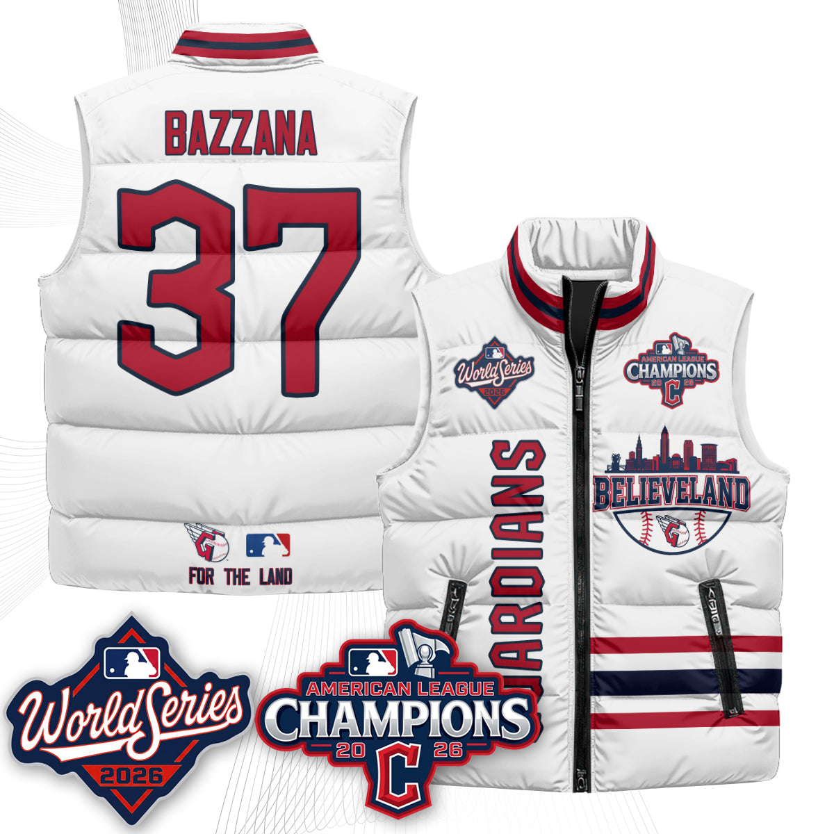 CLE 2026 AL Champions Puffer Vest - Printed