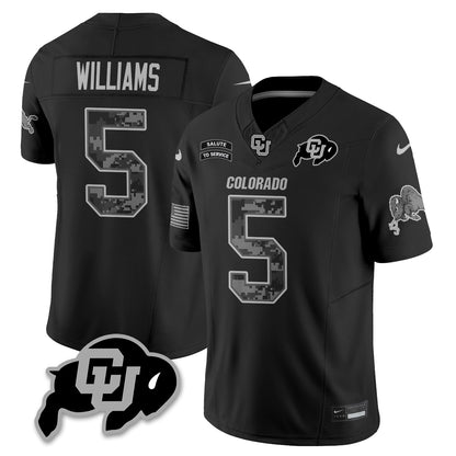 Colorado Buffaloes 2026 Salute to Service Vapor Jersey - Stitched