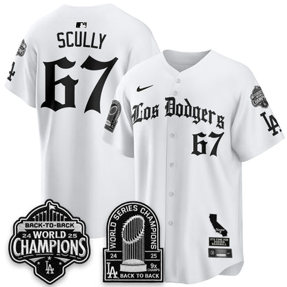 LAD World Series Champions Vapor Premier Limited Gothic Edition Jersey - All Stitched