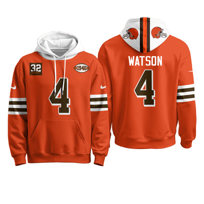 CLE 1946 Anniversary Patch Fleece Hoodie - Printed