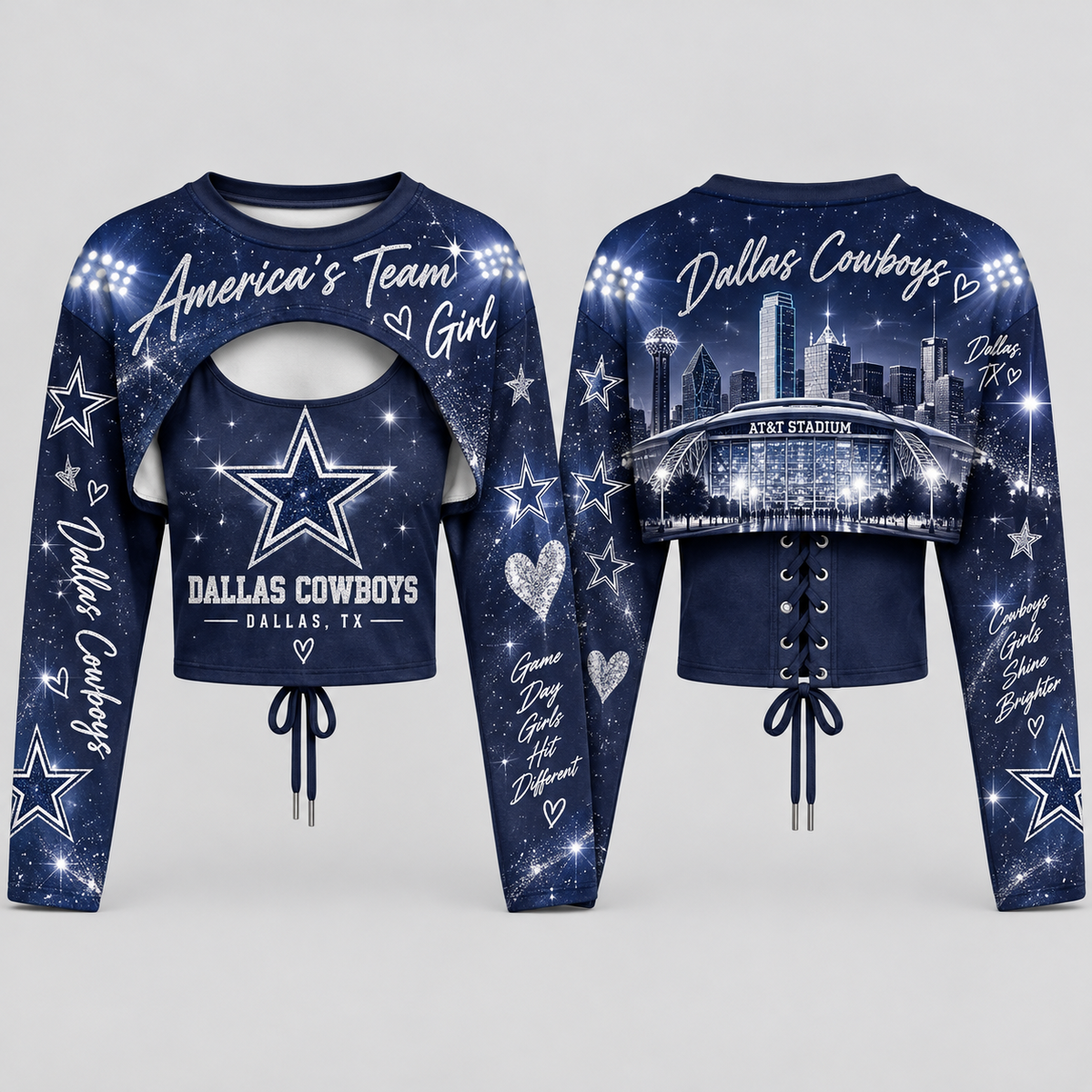DAL "America's Team" Shrug Cami - Printed