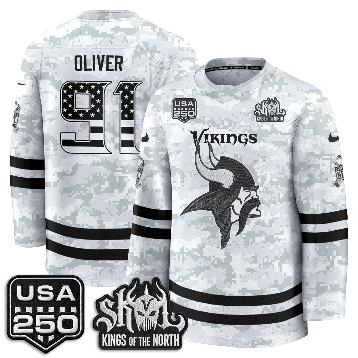 MIN 2026 Salute To Service Edition Hockey Jersey - Printed