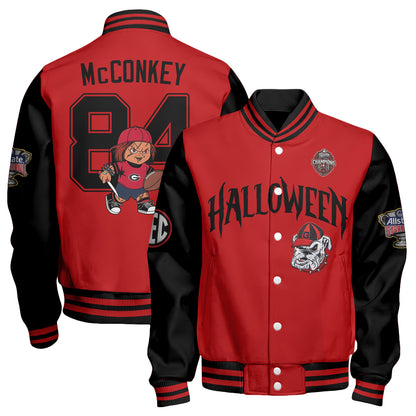 GB x Killer Doll Horror Movie Halloween 2026 Edition Baseball Jacket - Printed