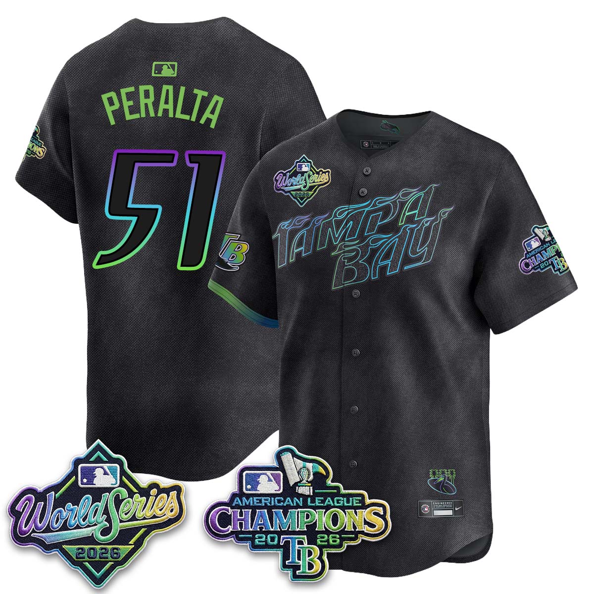 TB 2026 AL Champions Vapor Jersey - Stitched