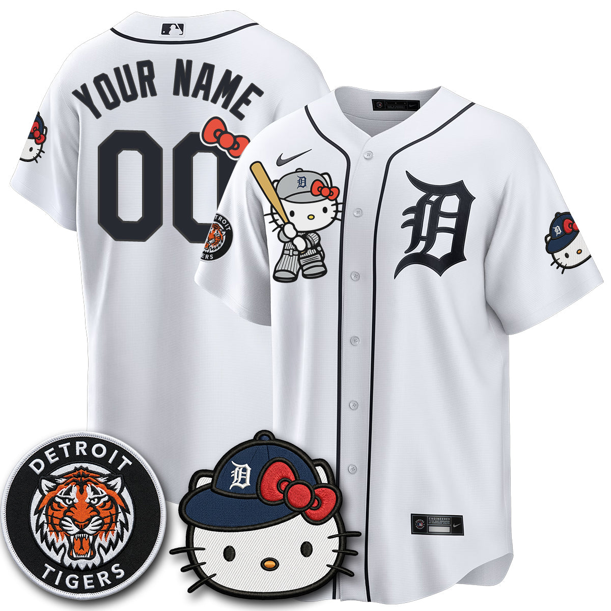Detroit Tigers x Meow KT Edition Vapor Limited Custom Jersey - Stitched