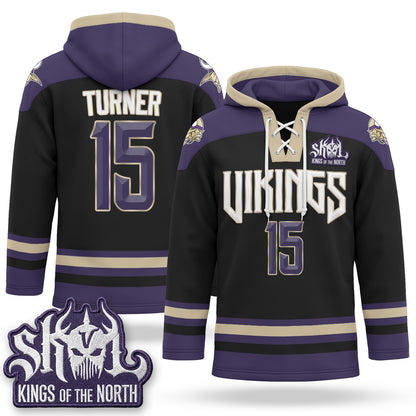 Minnesota Vikings 2026 Rivalries Fleece-Lined Hockey Hoodie - Stitched