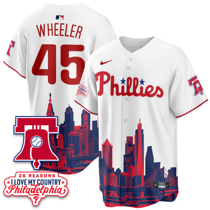 Philadelphia Phillies "26 Reasons I Love My Country" Edition Vapor Jersey - Stitched