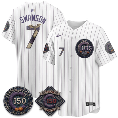 Chicago Cubs Nightmare Edition Vapor Limited Jersey - Printed