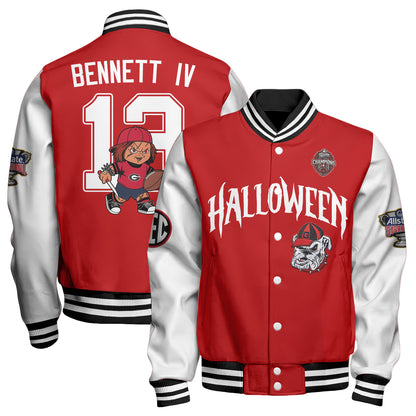 GB x Killer Doll Horror Movie Halloween 2026 Edition Baseball Jacket - Printed