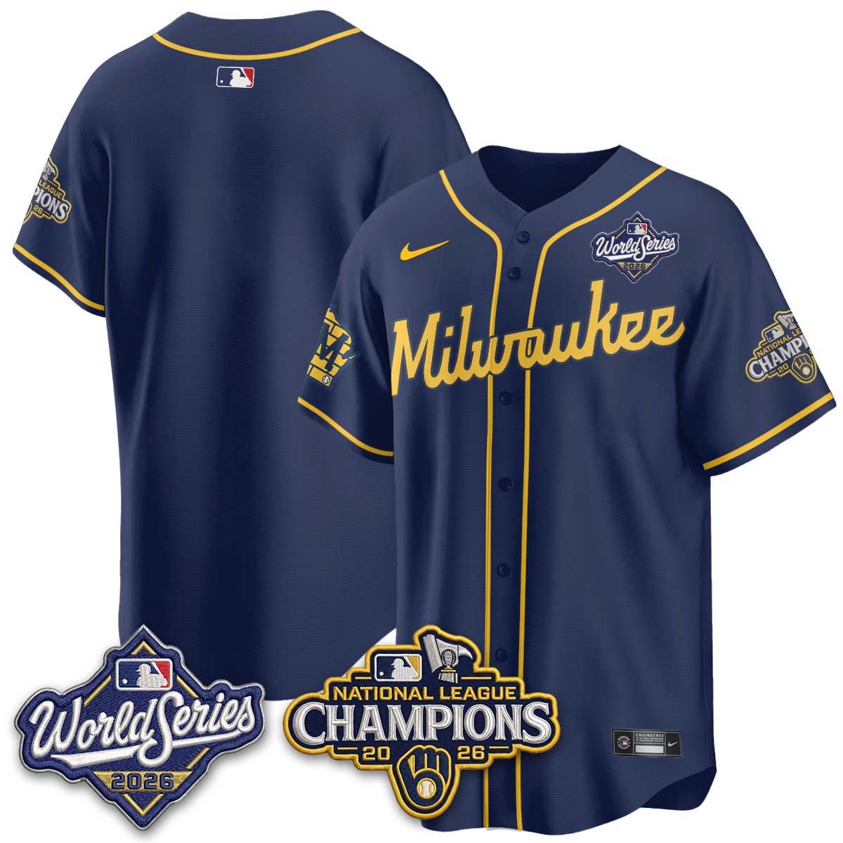 MIL 2026 NL Champions Vapor Jersey - Stitched