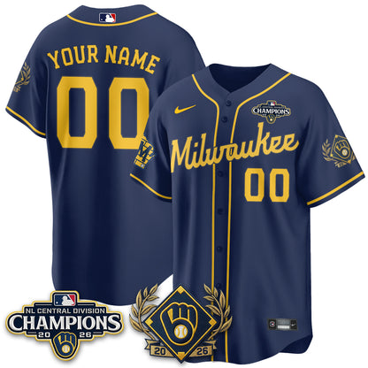 MIL 2026 NL Division Champs Vapor Custom Jersey - Stitched