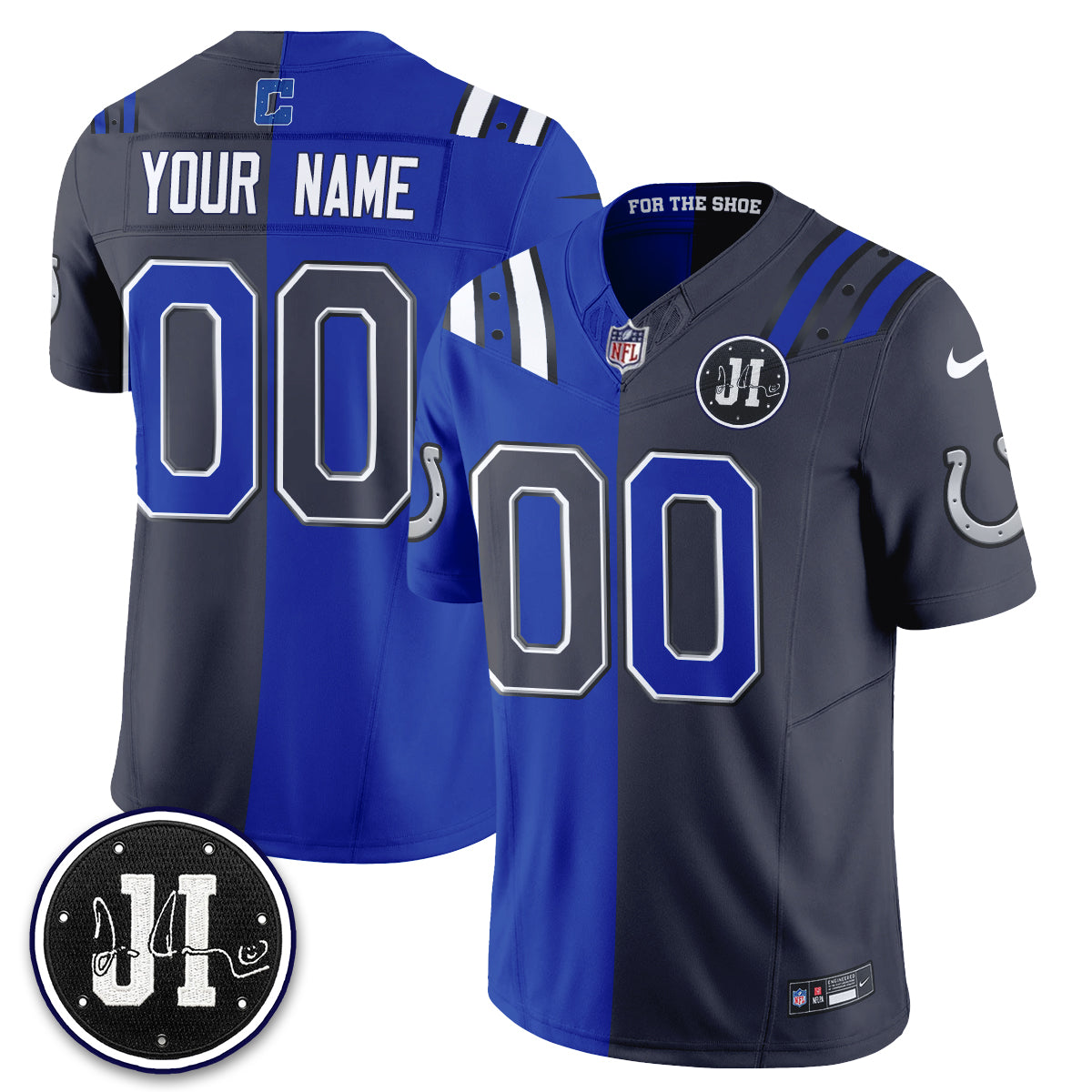 IND 2026 Rivalries Split Vapor Custom Jersey - Stitched