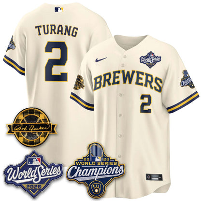 MIL 2026 WS Champions - Bob Uecker Patch Vapor Jersey - Stitched