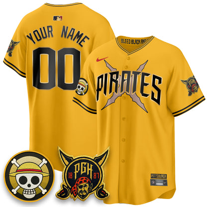 PIT 2026 City Connect x OP Vapor Limited Custom Jersey - All Stitched