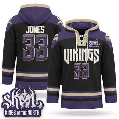 Minnesota Vikings 2026 Rivalries Fleece-Lined Hockey Hoodie - Stitched