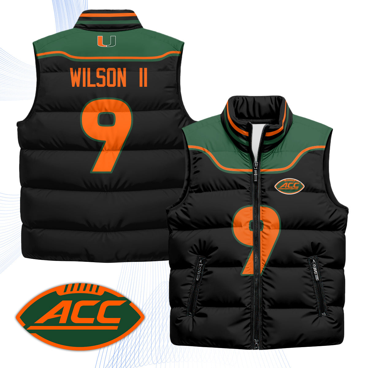 MIA 2001 Throwback Puffer Vest - Printed