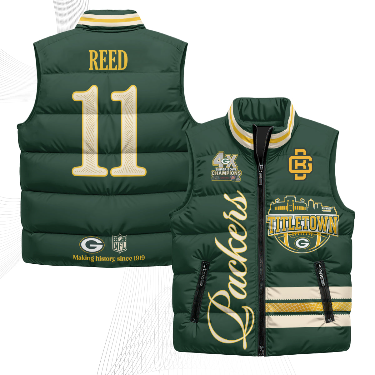 GB 2026 Rivalries Puffer Vest - Printed