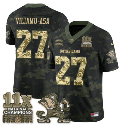 Notre Dame Fighting Irish 2026 Salute to Service Vapor Jersey - Stitched