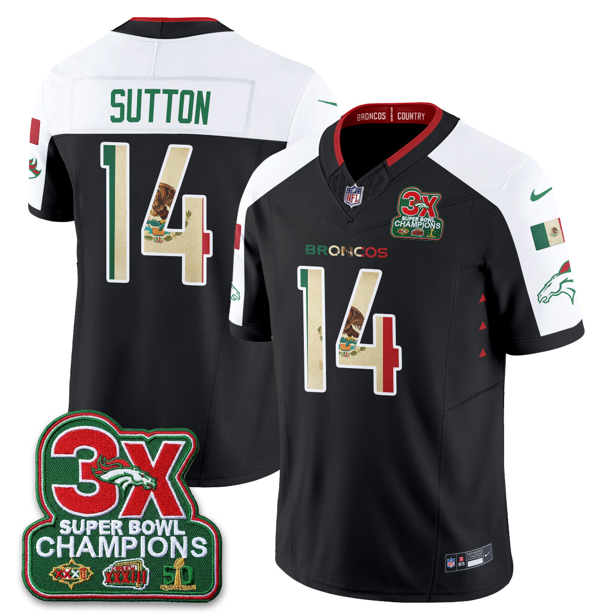 DEN Mexico Edition Vapor Jersey - Stitched