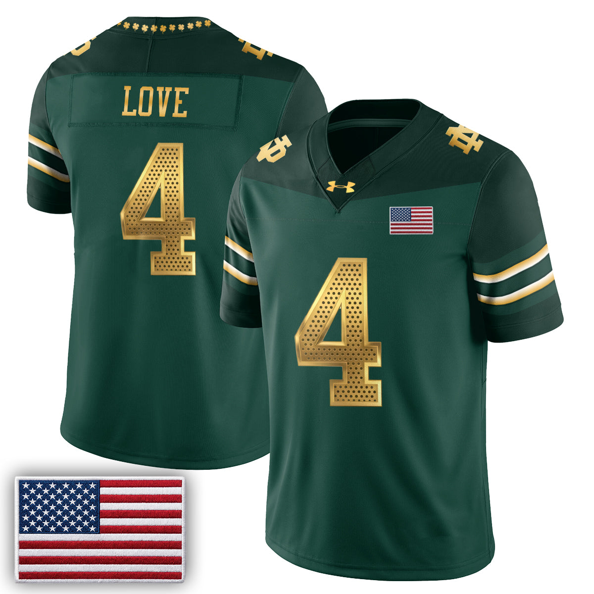 Notre Dame Fighting Irish 2026 Shamrock Series Football Vapor Jersey - Stitched