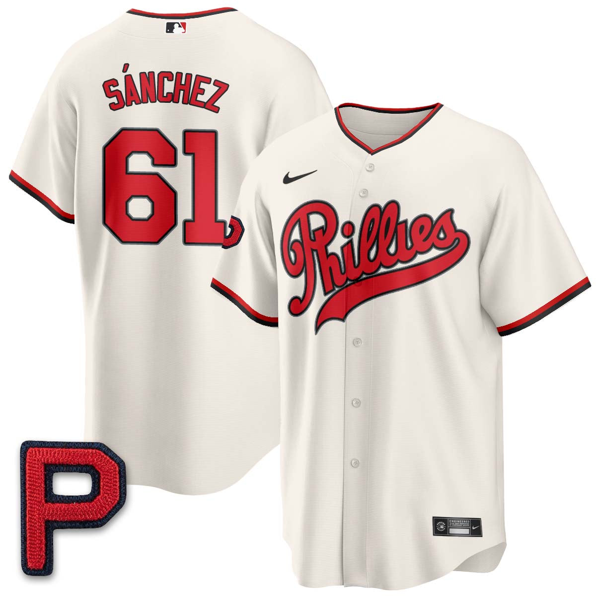 Philadelphia Phillies 2026 Field of Dreams Stadium Vapor Jersey V2 - Stitched