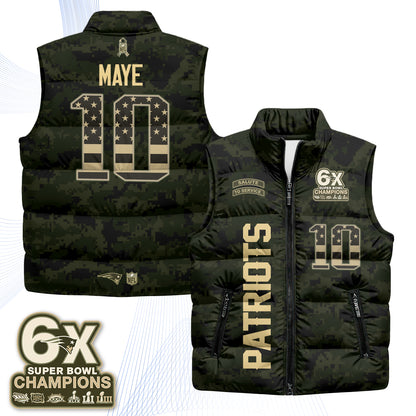 NE 2026 Salute to Service Puffer Vest - Printed